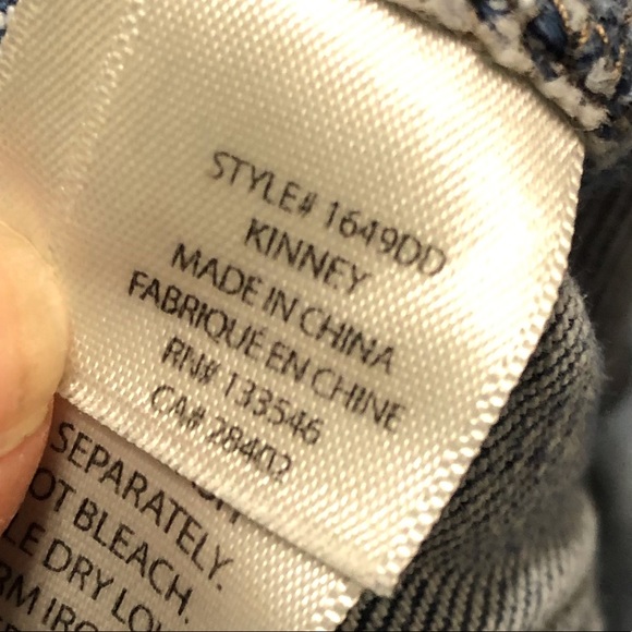 Ecru Cropped Kinney Skinny Jeans 0495 - Picture 8 of 9